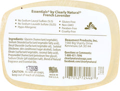 CLEARLY NATURAL: Soap Bar Glycerin French Lavender, 4 oz