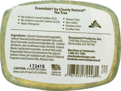 CLEARLY NATURAL: Glycerine Soap Bar Tea Tree, 4 oz