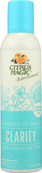 CITRUS MAGIC: ZenScents Aromatherapy Spray Air Freshener Clarity, 8 oz