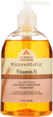 CLEARLY NATURAL: Essentials Vitamin E Glycerine Hand Soap, 12 Oz