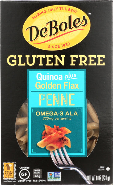 DEBOLES: Gluten Free Quinoa Penne With Flax, 8 oz
