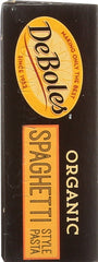 DEBOLES: Organic Jerusalem Artichoke Spaghetti Style Pasta, 8 oz