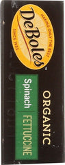 DEBOLES: Organic Spinach Fettuccine, 8 oz