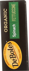 DEBOLES: Organic Spinach Fettuccine, 8 oz