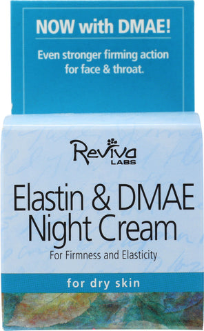 REVIVA LABS: Elastin & DMAE Night Cream, 1.5 oz