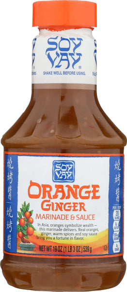 SOY VAY: Orange Ginger Marinade & Sauce, 19 oz