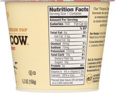 BROWN COW: Yogurt Vanilla Smooth and Creamy Cream Top, 5.3 oz