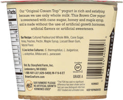 BROWN COW: Yogurt Peach On The Bottom Cream Top, 5.3 oz