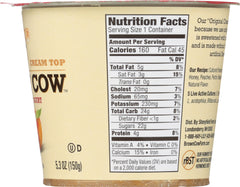 BROWN COW: Yogurt Peach On The Bottom Cream Top, 5.3 oz