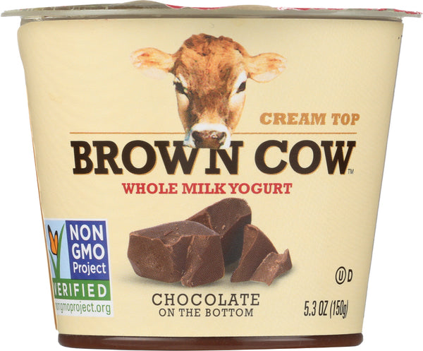 BROWN COW: Yogurt Chocolate On The Bottom Cream Top, 5.3 oz