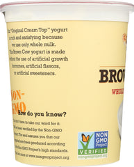 BROWN COW: Yogurt Plain Smooth And Creamy Cream Top, 32 oz