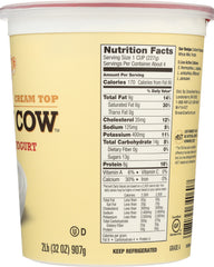 BROWN COW: Yogurt Plain Smooth And Creamy Cream Top, 32 oz