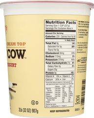 BROWN COW: Cream Top Whole Milk Yogurt Vanilla, 32 oz