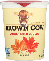 BROWN COW: Cream Top Yogurt Maple, 32 oz