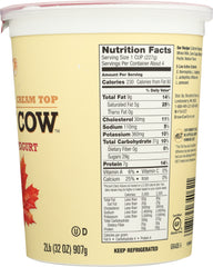 BROWN COW: Cream Top Yogurt Maple, 32 oz