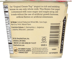 BROWN COW: Yogurt Cream Top Maple, 5.3 oz