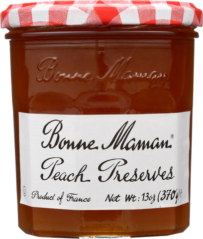 BONNE MAMAN: Peach Preserves, 13 oz