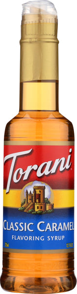 TORANI: Classic Caramel Flavoring Syrup, 12.7 Oz