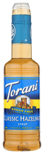 TORANI: Sugar Free Classic Hazelnut Flavoring Syrup, 12.7 Oz