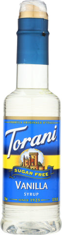 TORANI: Sugar Free Vanilla Flavoring Syrup 12.7 oz