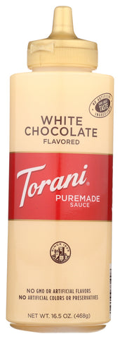 TORANI: White Chocolate Sauce, 16.5 Oz