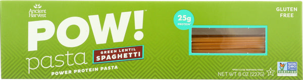 ANCIENT HARVEST: Pow! Pasta Green Lentil Spaghetti, 8 oz