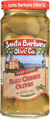 SANTA BARBARA: Olive Bleu Cheese Stuffed Olives, 5 oz