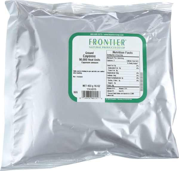 FRONTIER NATURAL PRODUCTS: Ground Cayenne 90000 Heat Units, 16 oz