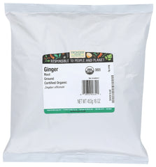 FRONTIER HERB: Organic Ground Ginger Root 16 Oz