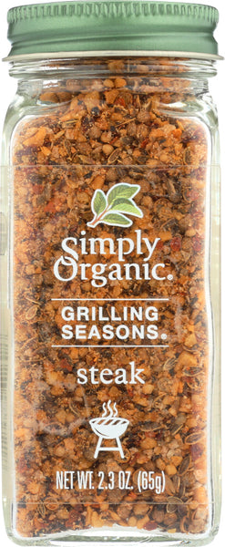 SIMPLY ORGANIC: Seasoning Steak Grilling, 2.3 oz