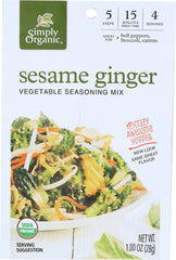 SIMPLY ORGANIC: Sesame Ginger Organic Vegetable Seasoning Mix, 1 oz