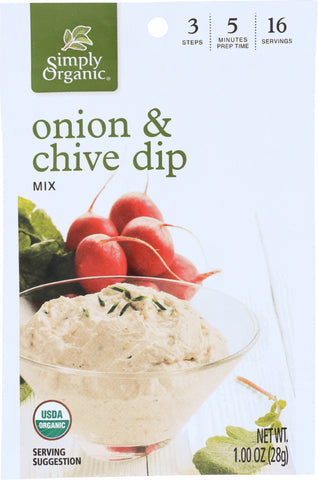 SIMPLY ORGANIC: Onion and Chive Dip Mix, 1 oz