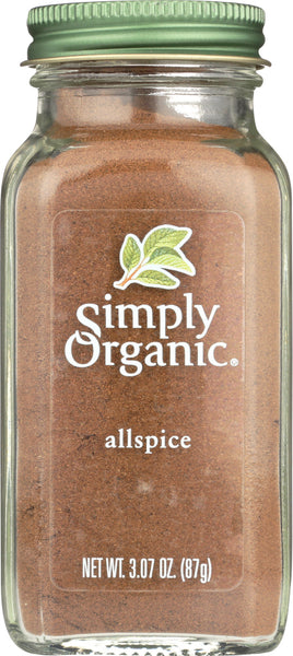 SIMPLY ORGANIC: Seasoning Allspice glass, 3.07 oz