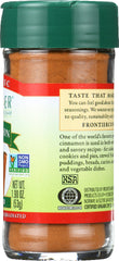 FRONTIER NATURAL PRODUCTS: Organic Cinnamon Ground, 1.9 oz