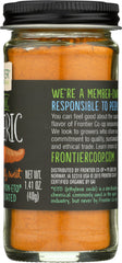 FRONTIER NATURAL PRODUCTS: Organic Ground Turmeric Root, 1.76 oz