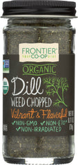 FRONTIER HERB: Organic Dill Weed Chopped Bottle, 0.71 oz