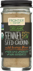 FRONTIER HERB: Fennel Seed Ground Bottle, 1.6 oz