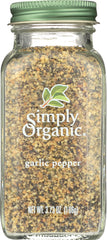 SIMPLY ORGANIC: BTL GARLIC PEPPER ORG (3.730 OZ)