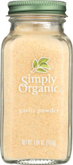 SIMPLY ORGANIC: Garlic Powder, 3.64 Oz