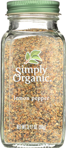 SIMPLY ORGANIC: Lemon Pepper Seasoning, 3.17 Oz