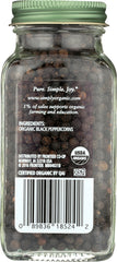 SIMPLY ORGANIC: Black Whole Peppercorns, 2.65 Oz