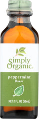 SIMPLY ORGANIC: Peppermint Flavor, 2 Oz