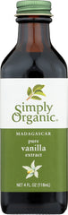 SIMPLY ORGANIC: Madagascar Pure Vanilla Extract, 4 Oz