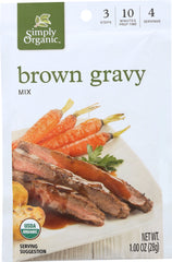 SIMPLY ORGANIC: Brown Gravy Seasoning Mix, 1 Oz