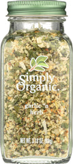 SIMPLY ORGANIC: Garlic and Herb, 3.1 oz