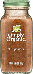 SIMPLY ORGANIC: CHILI PWDR ORG (2.890 OZ)