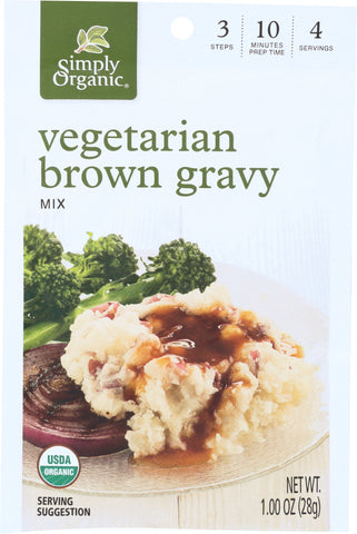 SIMPLY ORGANIC: Mix Gravy Brown Vegetable, 1 oz