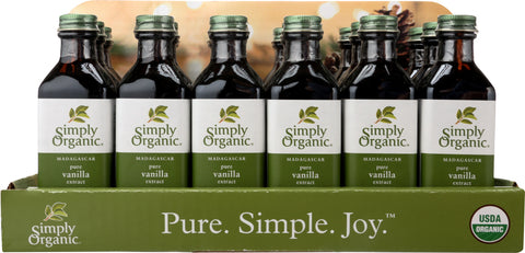 SIMPLY ORGANIC: Madagascar Pure Vanilla Extract 18 Count, 1 ds