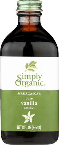 SIMPLY ORGANIC: Madagascar Pure Vanilla Extract, 8 oz