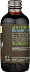 FRONTIER HERB: Organic Vanilla Extract, 4 oz
